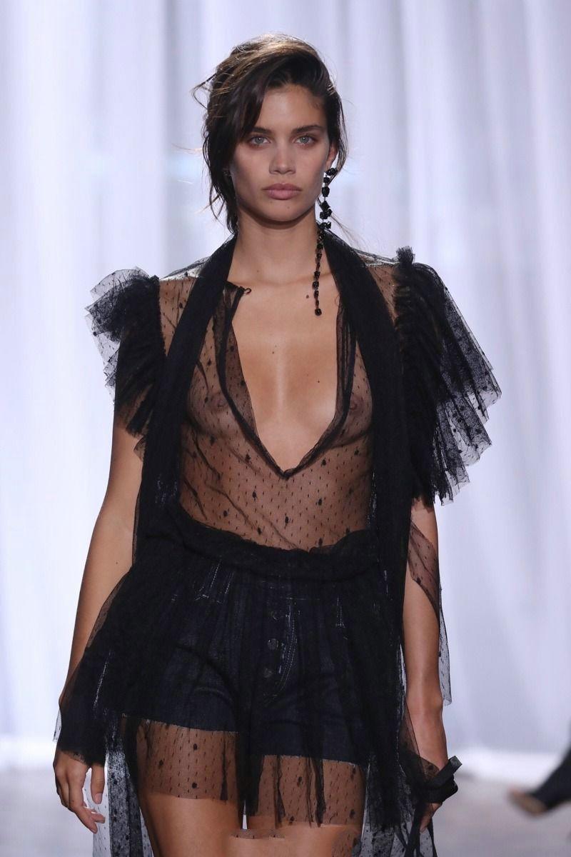 0Sara Sampaio wears a see through black dress at the Zadig &amp; Voltaire SpringSumm.jpg